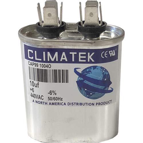 קבלים סגלגלים Climatek-FITS LUXAIRE 024-25908-000 S1-02425908000 | 10 UF MFD 370/440 VOLT VAC